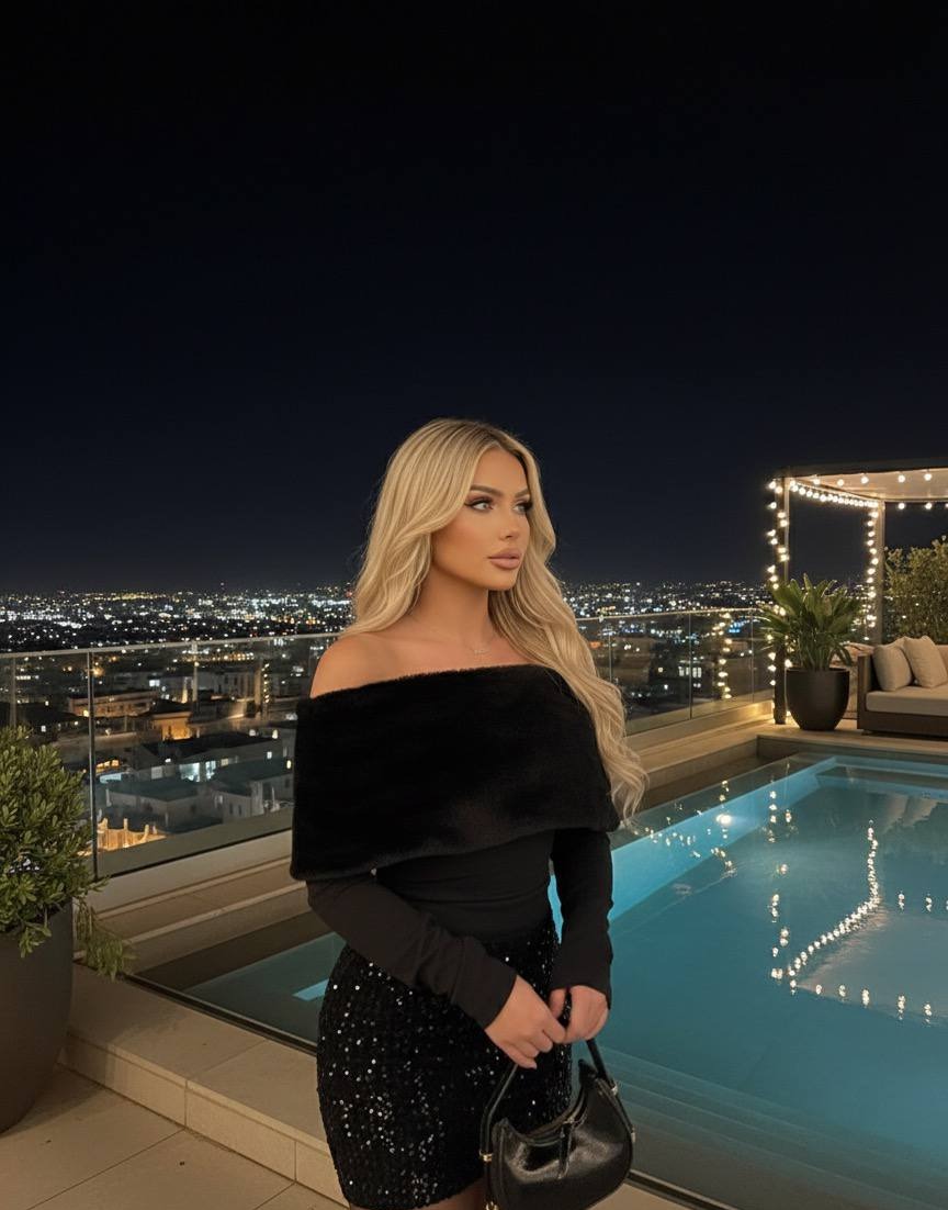 Madonna Yaka Kürklü Bluz